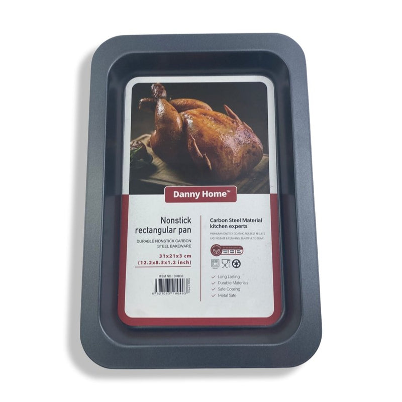 Danny Home - Nonstick Rectangular Pan - 31cm - DHB33 - Cupindy