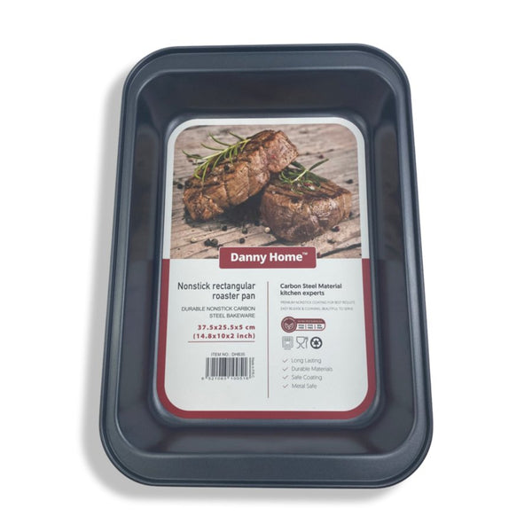 Danny Home - Nonstick Rectangular Roaster Pan - 37.5 cm - DHB35 - Cupindy