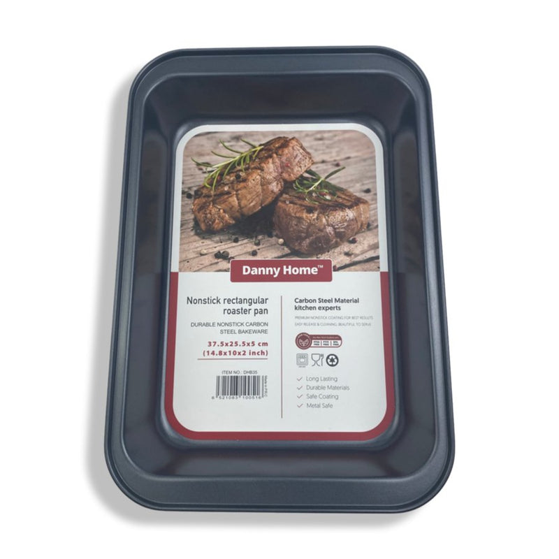 Danny Home - Nonstick Rectangular Roaster Pan - 37.5 cm - DHB35 - Cupindy
