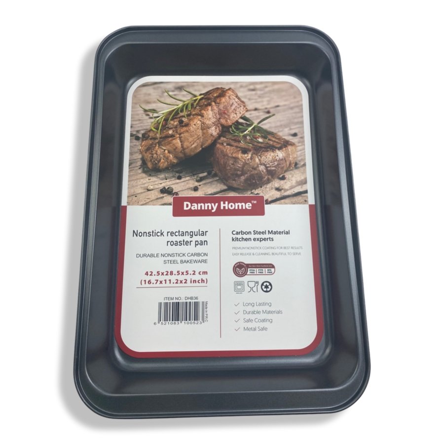 Danny Home - Nonstick Rectangular Roaster Pan - DHB36 - Cupindy