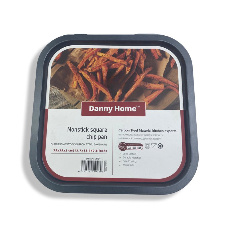 Danny Home - Nonstick Square Chip Pan - 35 cm - DHB44 - Cupindy