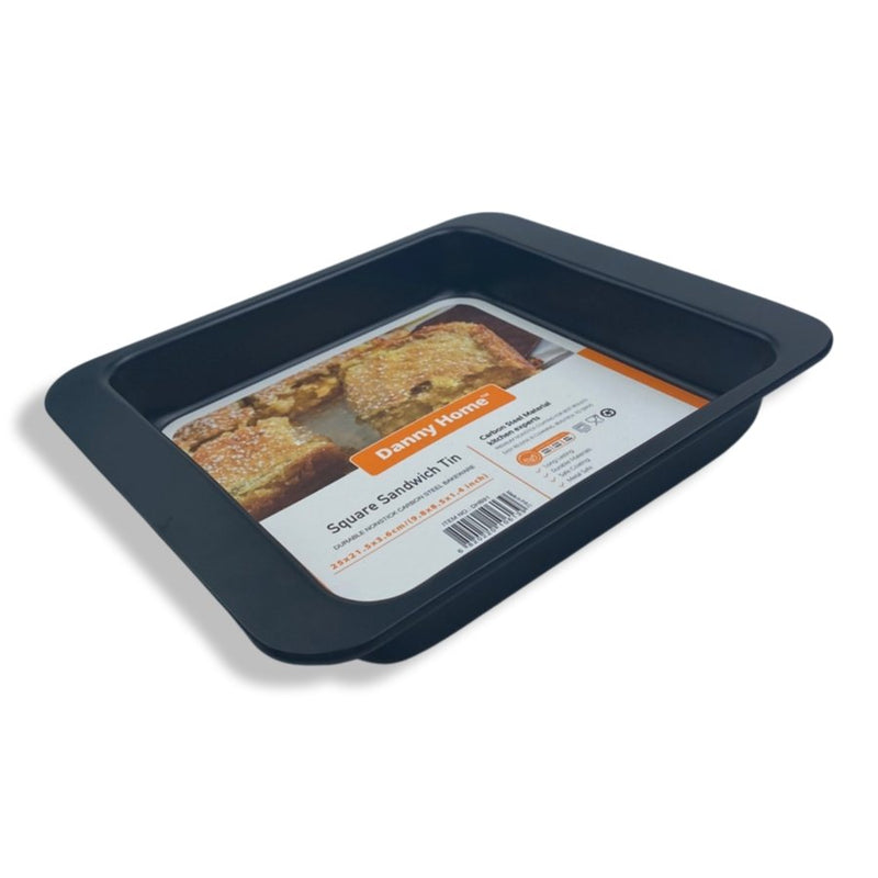 Danny Home - Square Sandwich Baking Tin - DHB91 - 25 cm - Cupindy