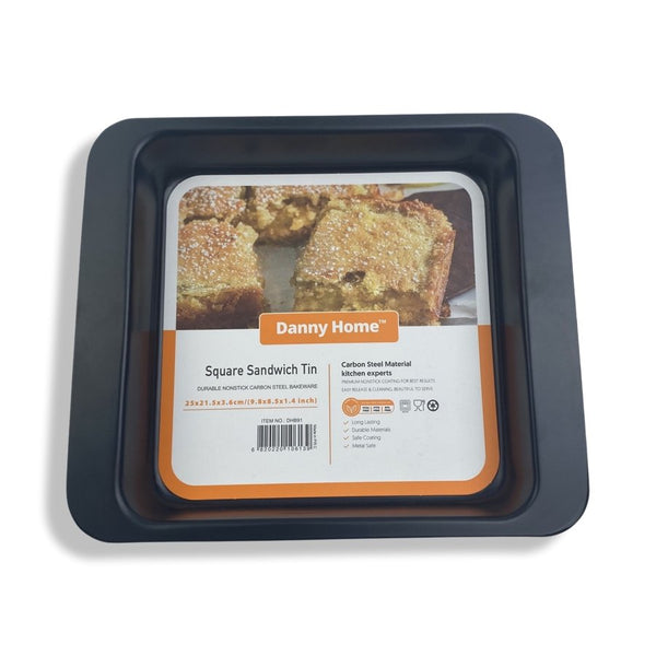 Danny Home - Square Sandwich Baking Tin - DHB91 - 25 cm - Cupindy
