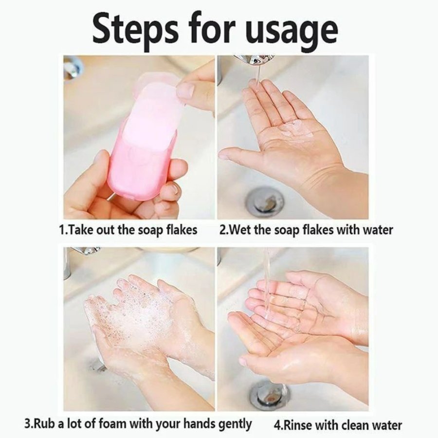 Hand Clean Paper Disposable Hand Washing Cleaning Paper Soap - Multi Colors