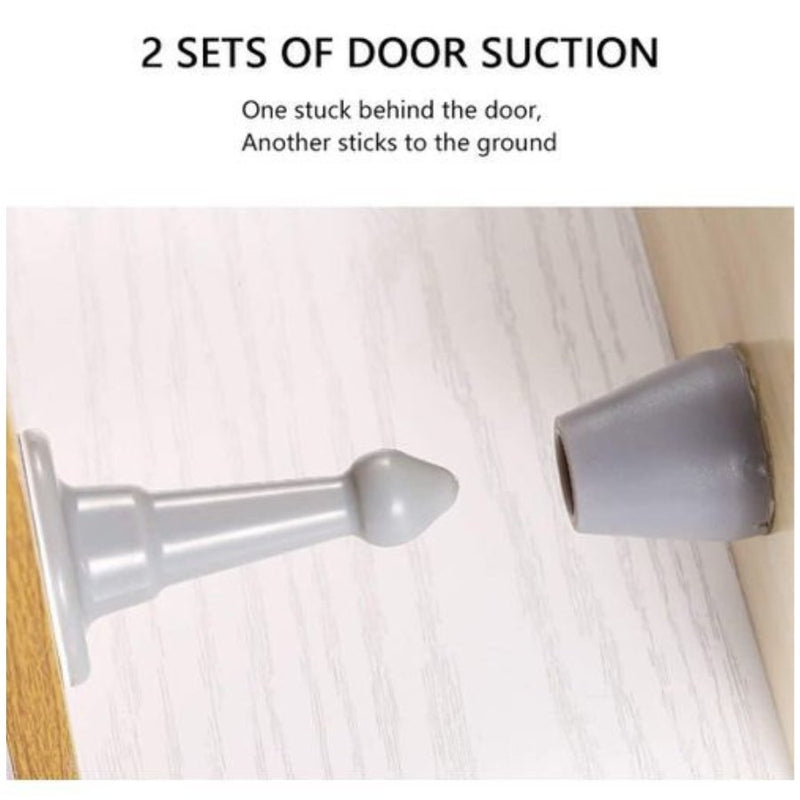 Door Stops of Plastic Catch Door Stopper Wall Protector - Cupindy