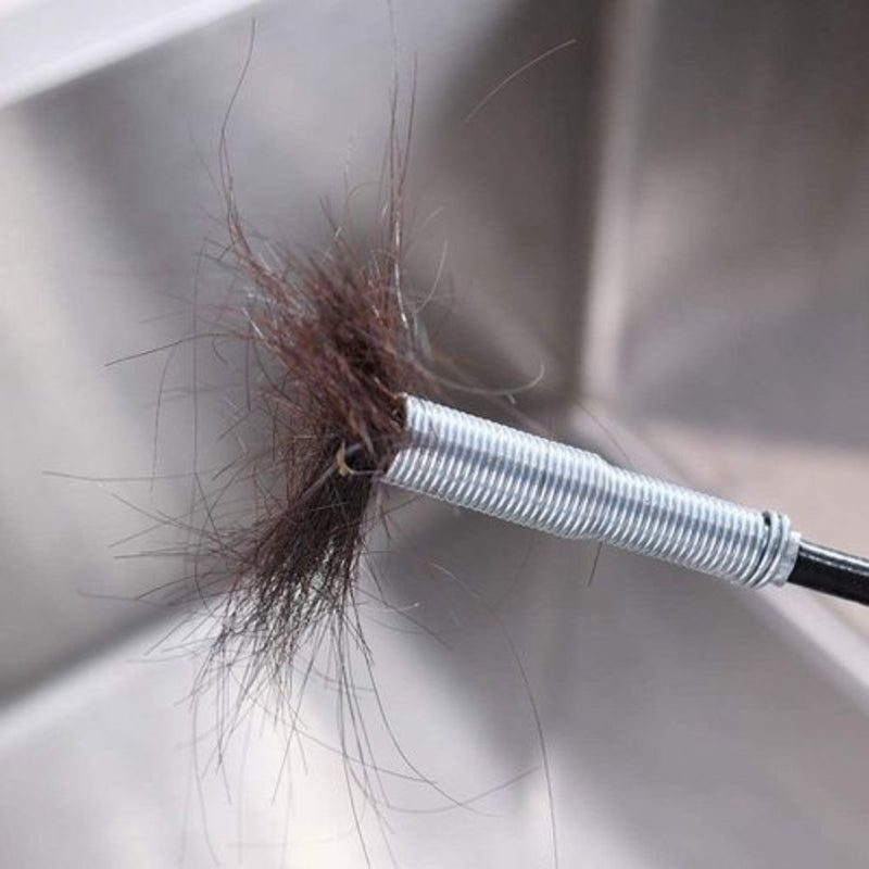 Drain Augers, Drain Clog Remover, Sink Drain Hair Catcher Flexible Pickup Toilet Cleaning Tool with Retractable Claw Stick - Cupindy