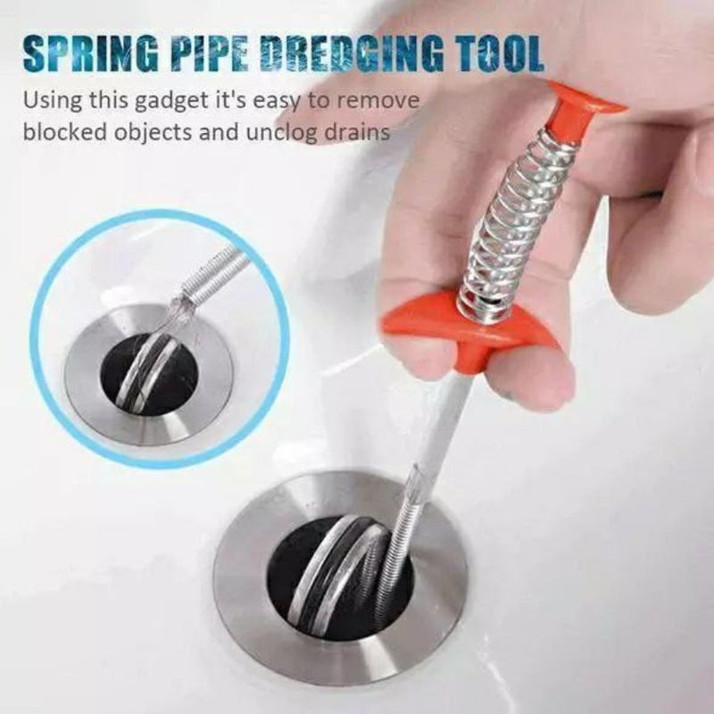 Drain Augers, Drain Clog Remover, Sink Drain Hair Catcher Flexible Pickup Toilet Cleaning Tool with Retractable Claw Stick - Cupindy
