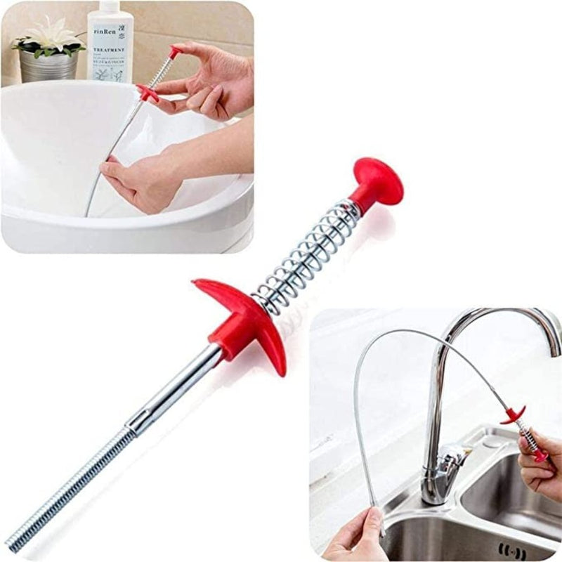 Hair Drain Clog Remover，Multifunctional Cleaning Claw,Sink Dredge Drain  Clog Remover Cleaning Tool for Bathroom Tub, Sink, Toilet, Sewer, Kitchen
