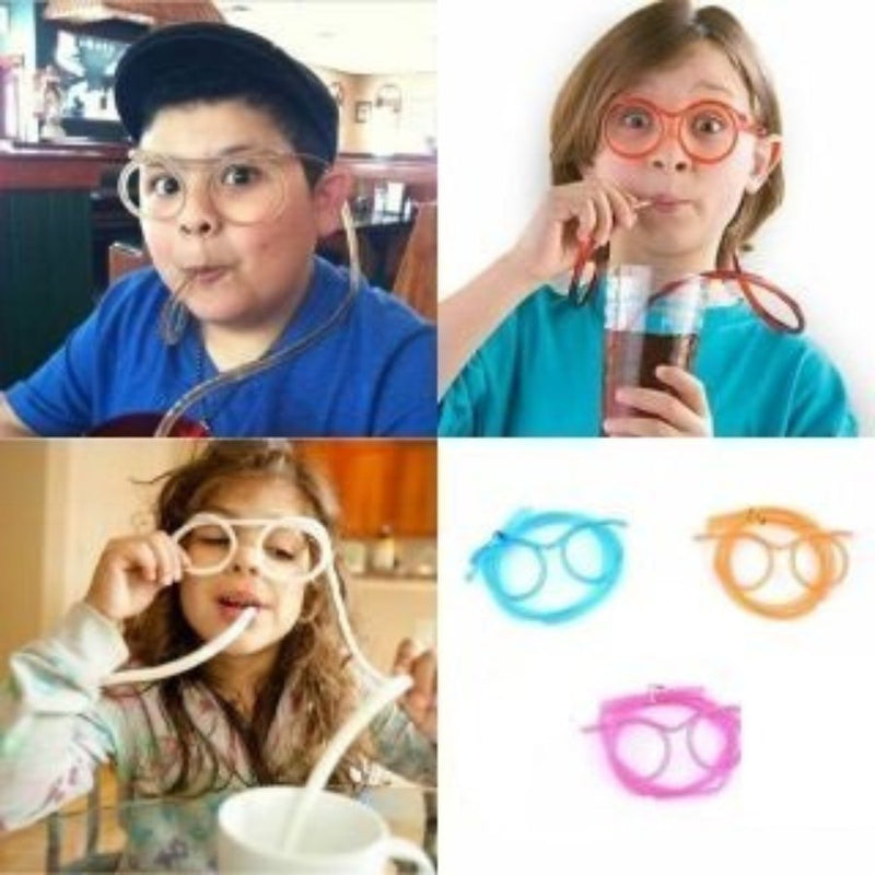 Drinking straw Eyeglass for Kids -1 Piece - Cupindy