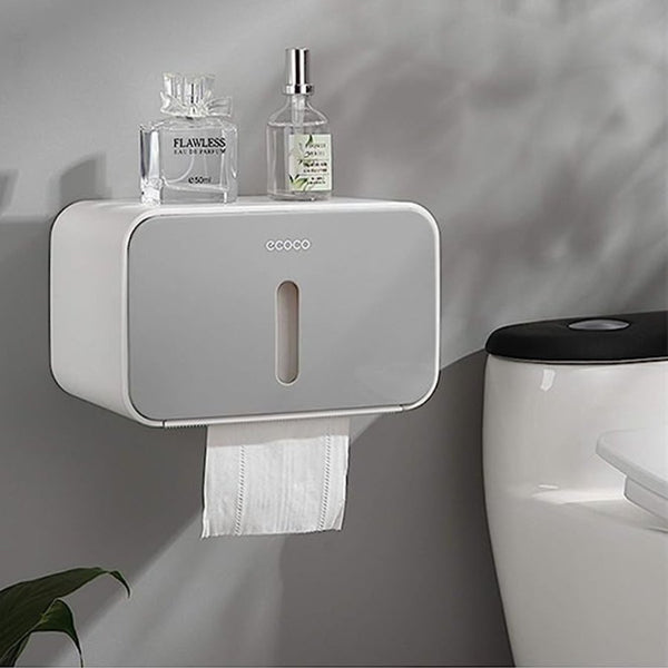 ECOC Toilet Roll Holder, Self Adhesive, Wall Mount - Cupindy