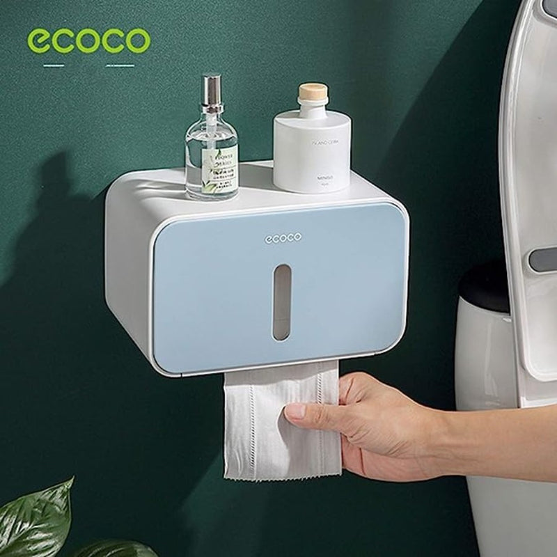 ECOC Toilet Roll Holder, Self Adhesive, Wall Mount - Cupindy