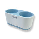 ECOCO Hair Dryer Rack Wall Mounted Punch Free Bathroom Accessories Set Home Bathroom Shelve Bathroom Holder Tool Drainage - Cupindy