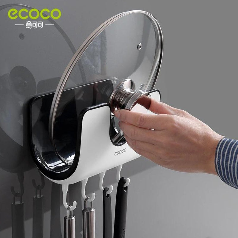 ECOCO Kitchen Wall-Mounted Non-Perforated Storage Rack - Cupindy