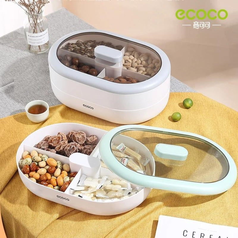 ECOCO Large Candy Plate Dry Fruit Plate - Cupindy