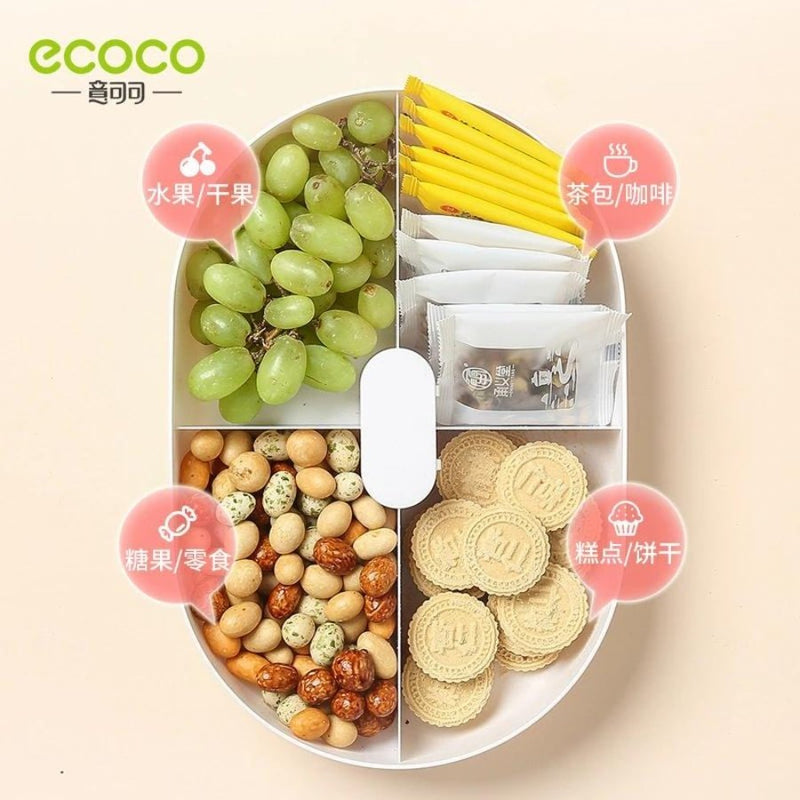 ECOCO Large Candy Plate Dry Fruit Plate - Cupindy