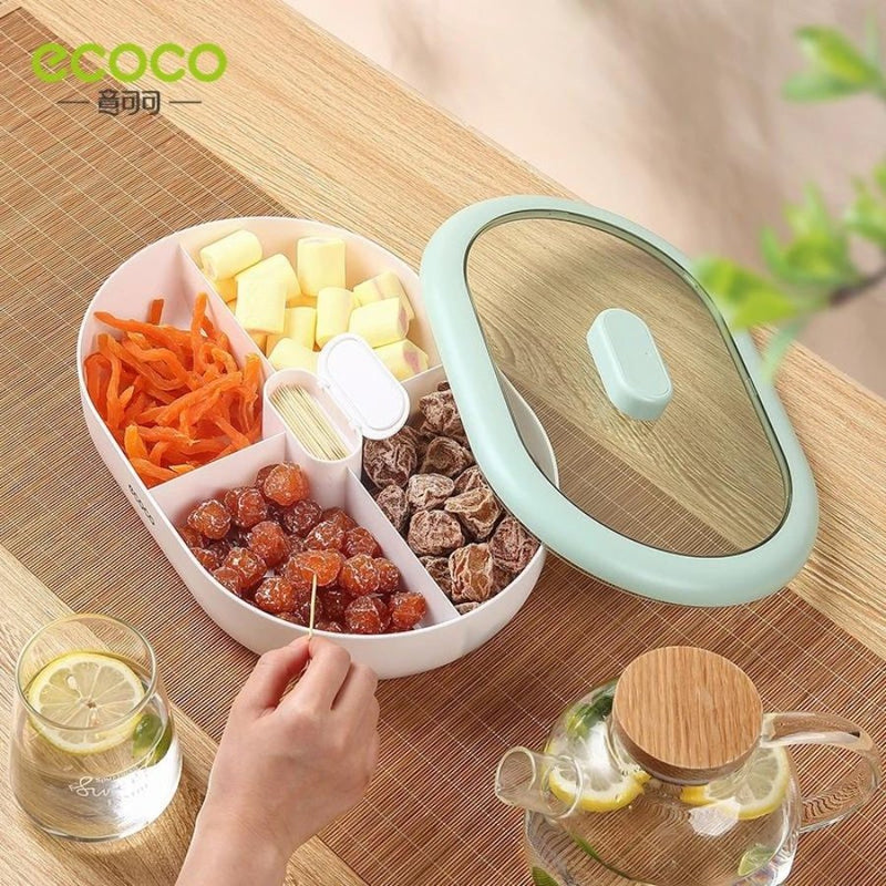 ECOCO Large Candy Plate Dry Fruit Plate - Cupindy