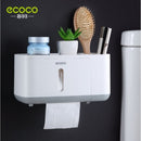 ECOCO Paper Towel Tissue Box Dispenser Wall Mounted Storage - Cupindy