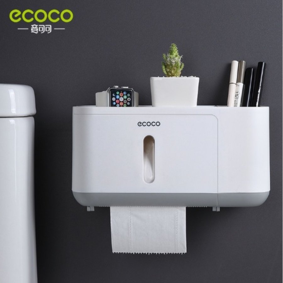 ECOCO Paper Towel Tissue Box Dispenser Wall Mounted Storage