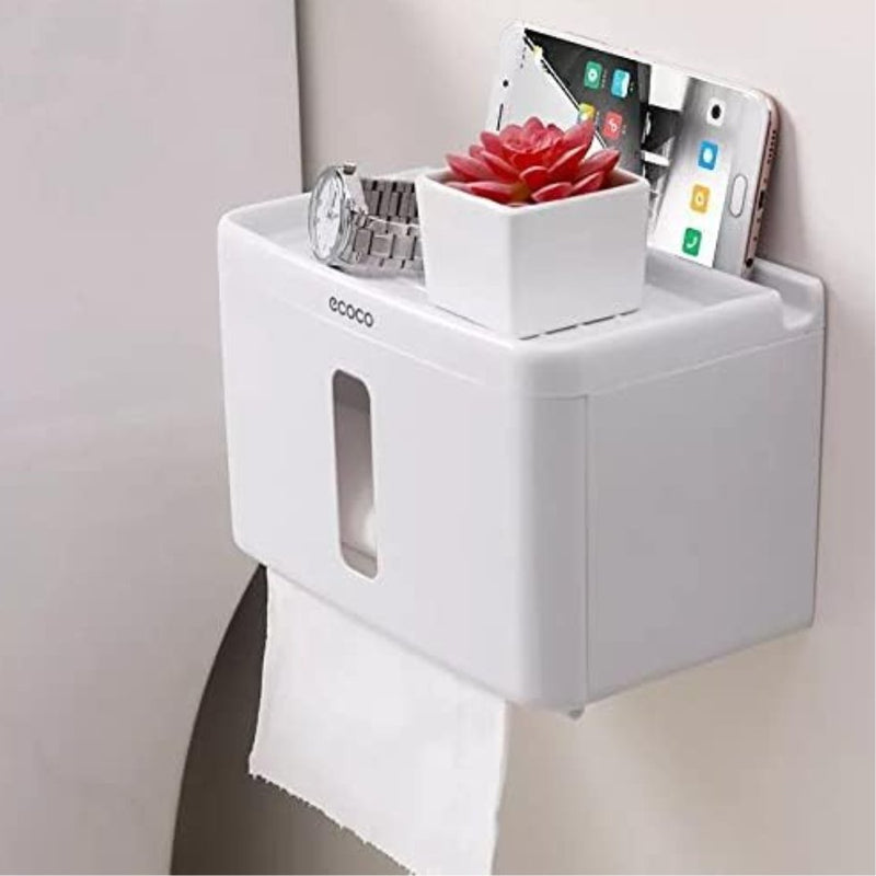 ECOCO Tissue Box Wall Mount Waterproof Toilet Paper Holder - Cupindy