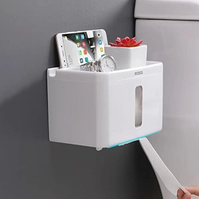 ECOCO Tissue Box Wall Mount Waterproof Toilet Paper Holder - Cupindy