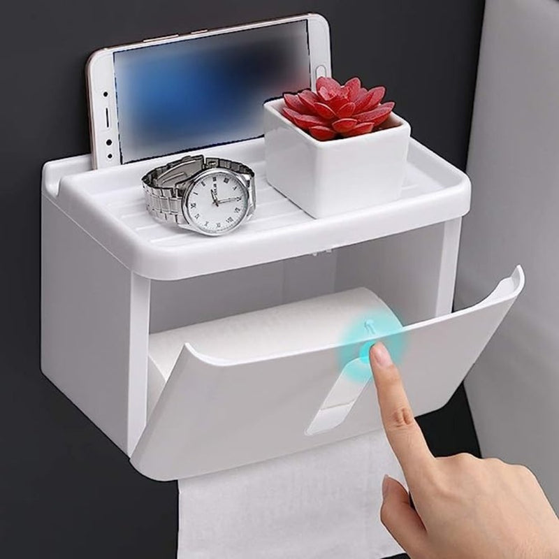 ECOCO Tissue Box Wall Mount Waterproof Toilet Paper Holder - Cupindy