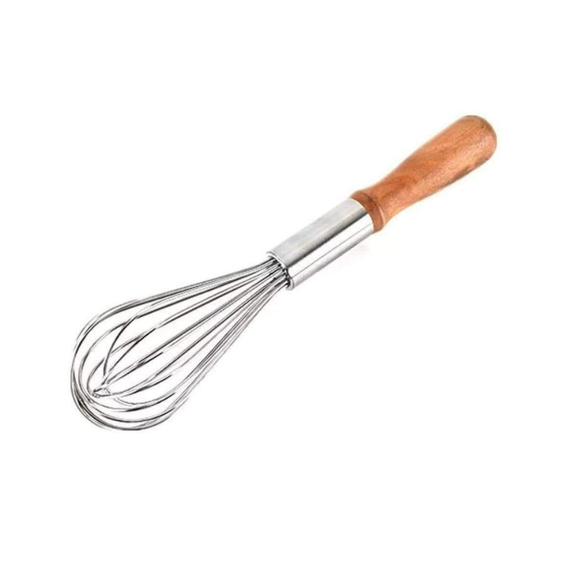 Egg whisker with wooden hand, LARGE, 32 cm - Cupindy