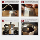 Espresso Maker, 3 Cup Classic Italian Style Moka Pot - Aluminum - Cupindy