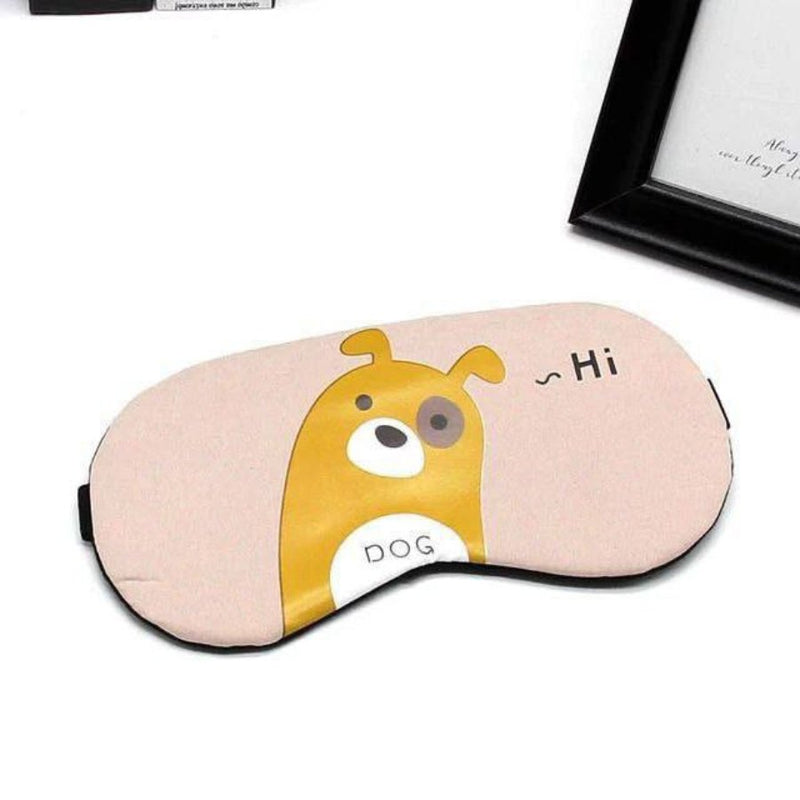 Fashion Sleeping Pink Color Printed Eye Mask - Cupindy