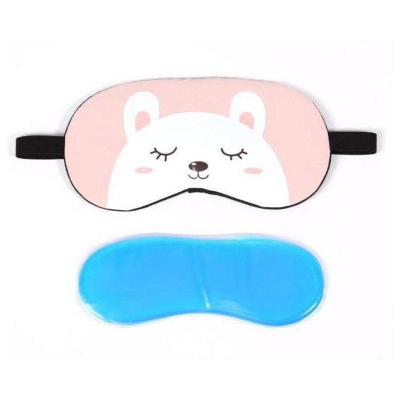 Fashion Sleeping Pink Color Printed Eye Mask - Cupindy