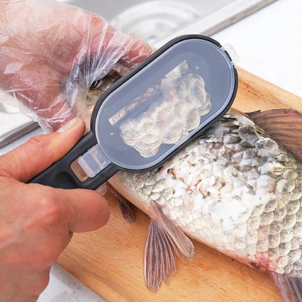 Fish Scale Remover With Cutting Knife - Cupindy