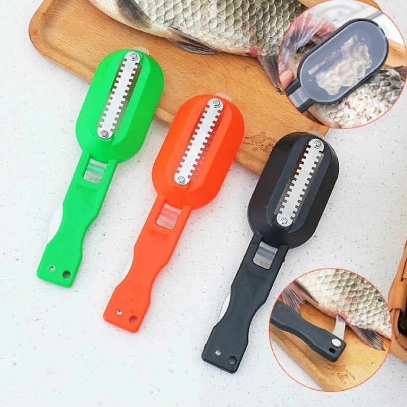 Fish Scale Remover With Cutting Knife - Cupindy
