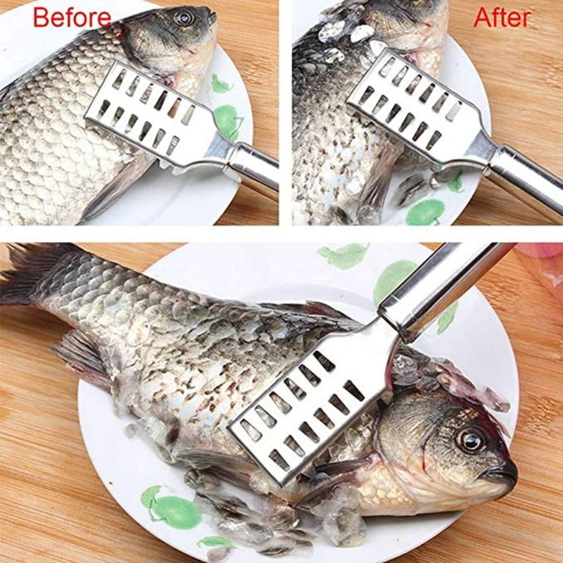 Fish Skin Brush Fishing Scale Brush Graters Fast Remove Fish Knife - Cupindy