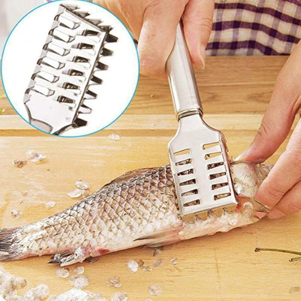 Fish Skin Brush Fishing Scale Brush Graters Fast Remove Fish Knife - Cupindy