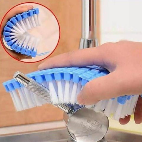Flexible Brush Soft Bristles For Cloth , Tiles, Floor, Sink Cleaning - Cupindy