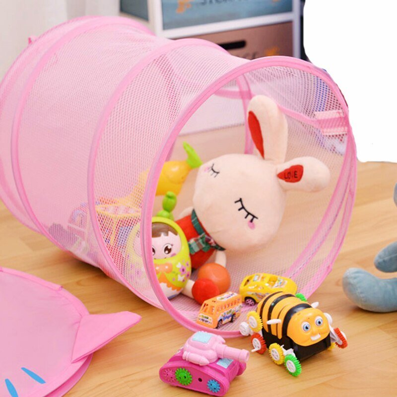 Foldable Cute Cartoon Fabric Laundry Basket Large Organizer Washing Clothes Bag Holder - Cupindy