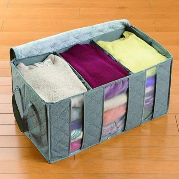 Foldable Storage Bag Clothes Blanket Closet - Cupindy
