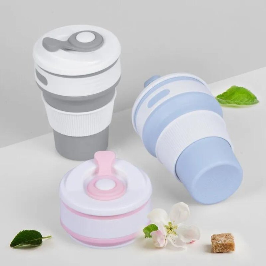 Foldable Travel Coffee Mugs Collapsible Silicone Cup - 500 ML - Cupindy