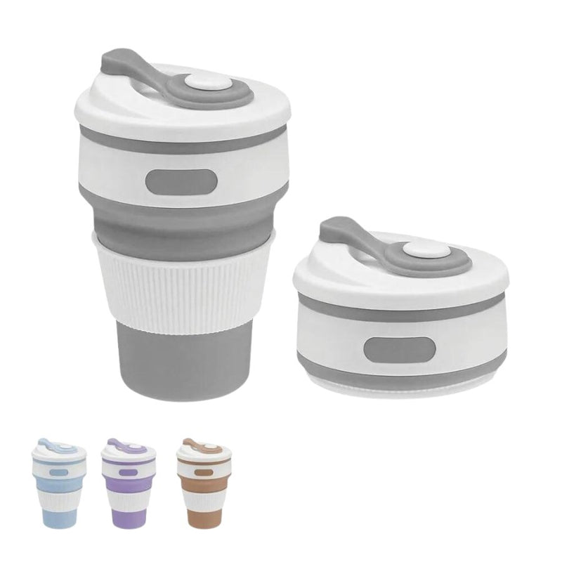 Foldable Travel Coffee Mugs Collapsible Silicone Cup - 500 ML - Cupindy