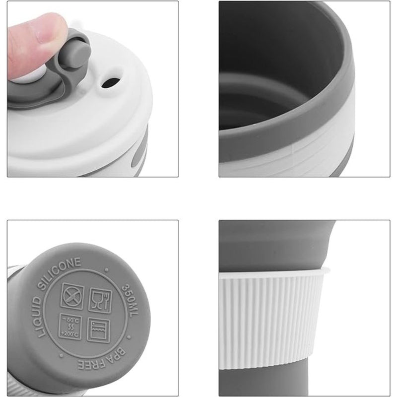 Foldable Travel Coffee Mugs Collapsible Silicone Cup - 500 ML - Cupindy