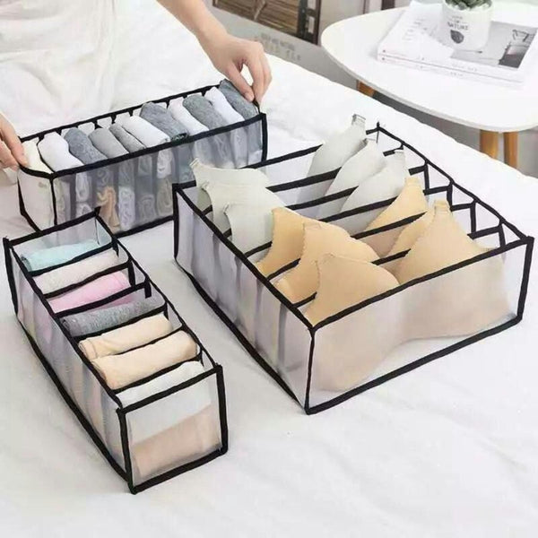 Fordable Drawer Organizer for Underwear, Bra, Sock (3 Pieces) - Cupindy