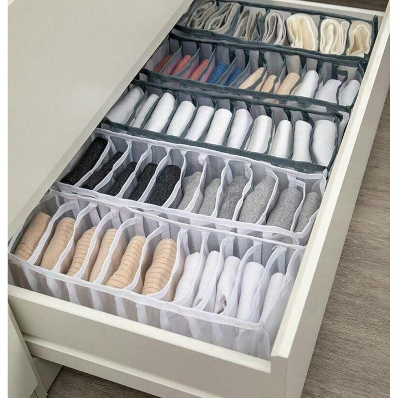 Fordable Drawer Organizer for Underwear, Bra, Sock (3 Pieces) - Cupindy
