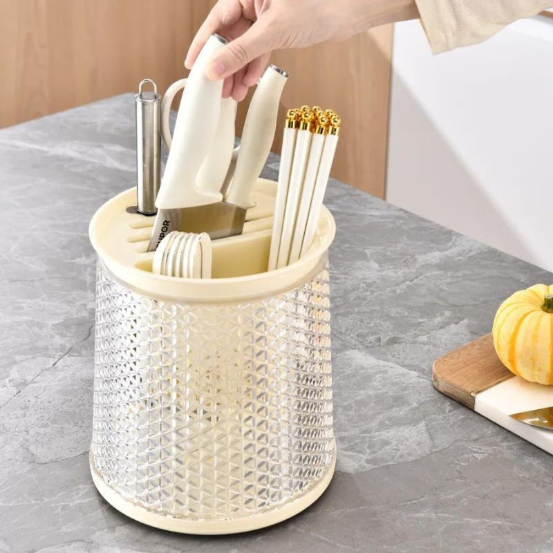 Forks, Spoons, Divided Storage Rack, Drainage Knife Tool Rack - Cupindy