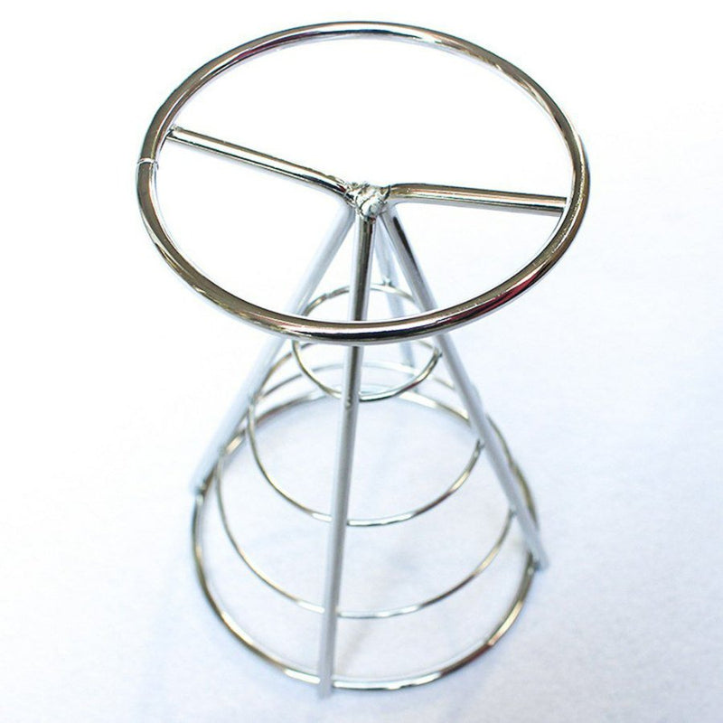 French Fries Stand Cone Basket Holder - Silver - Cupindy