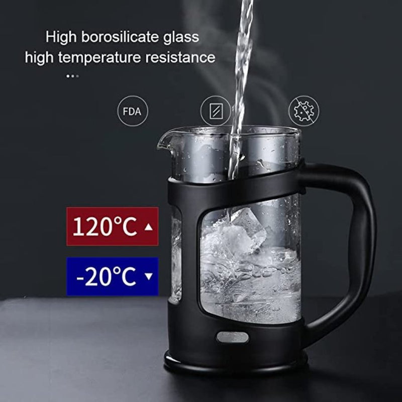French Press, Coffee Maker with Stainless Steel Filter (800ml) - Cupindy