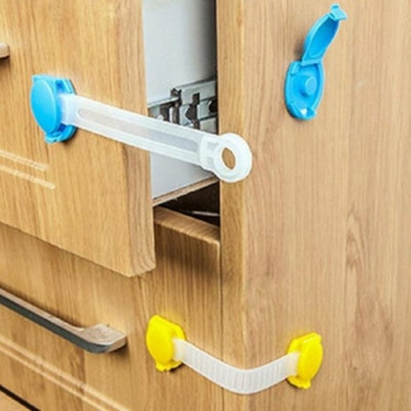 Fridge Door Lock Set of 2, Yellow Light Blue - Cupindy