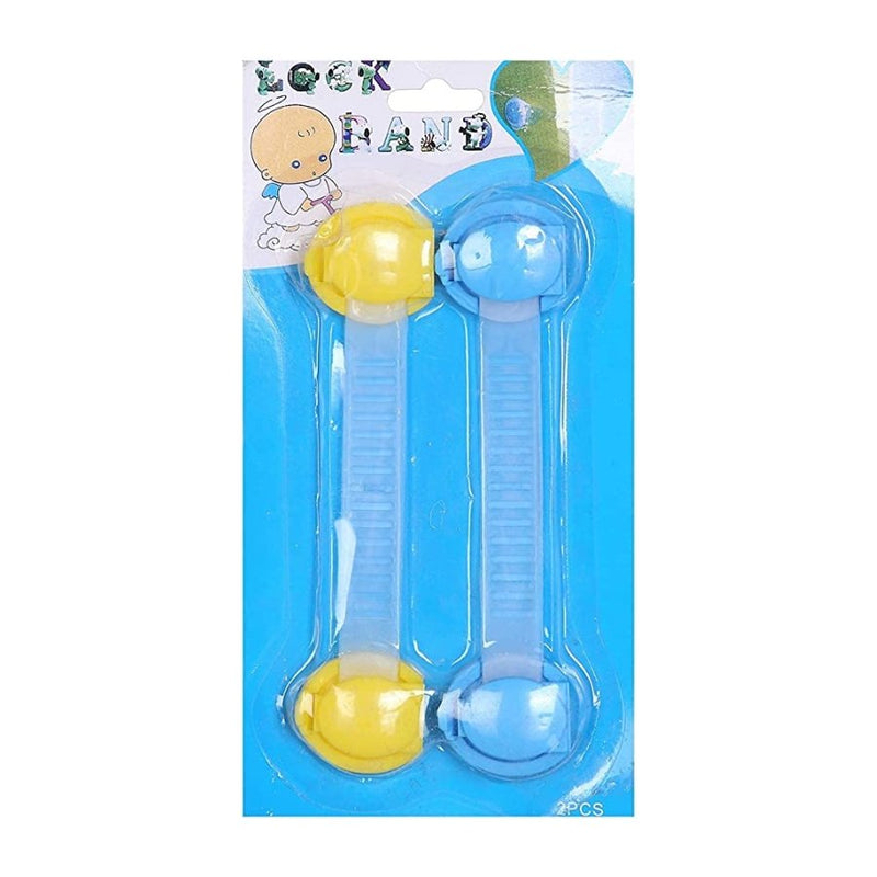 Fridge Door Lock Set of 2, Yellow Light Blue - Cupindy