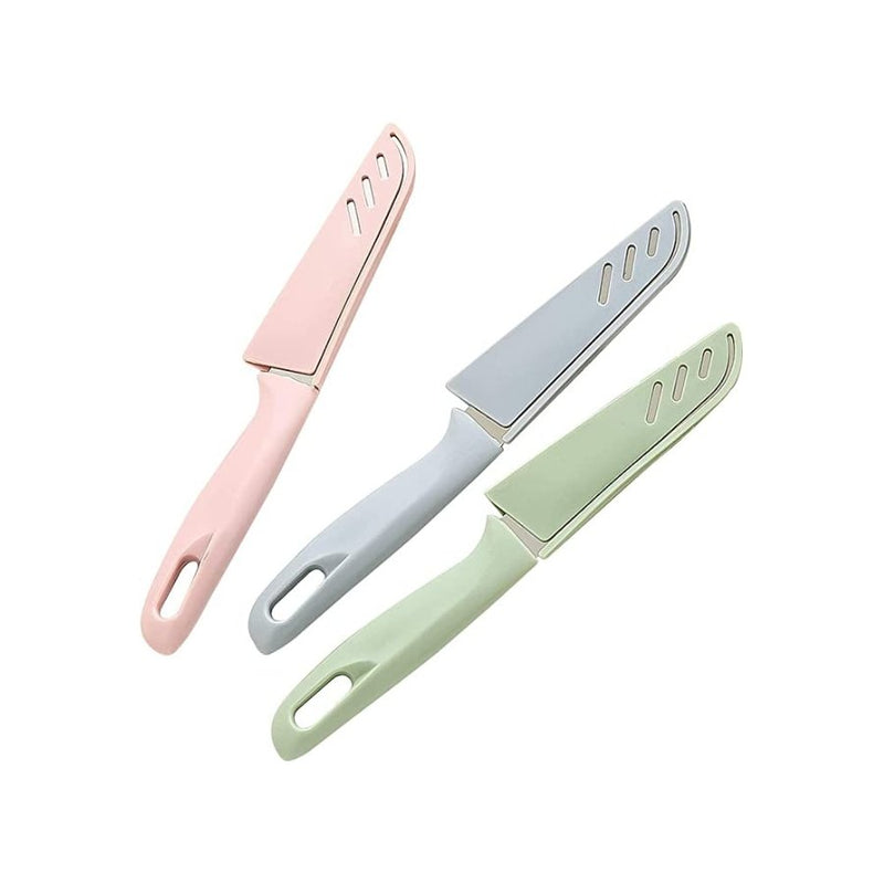 Fruit Knife, 1 Piece Sharp and Durable Mini Kitchen Knives with Protective Cover - Cupindy
