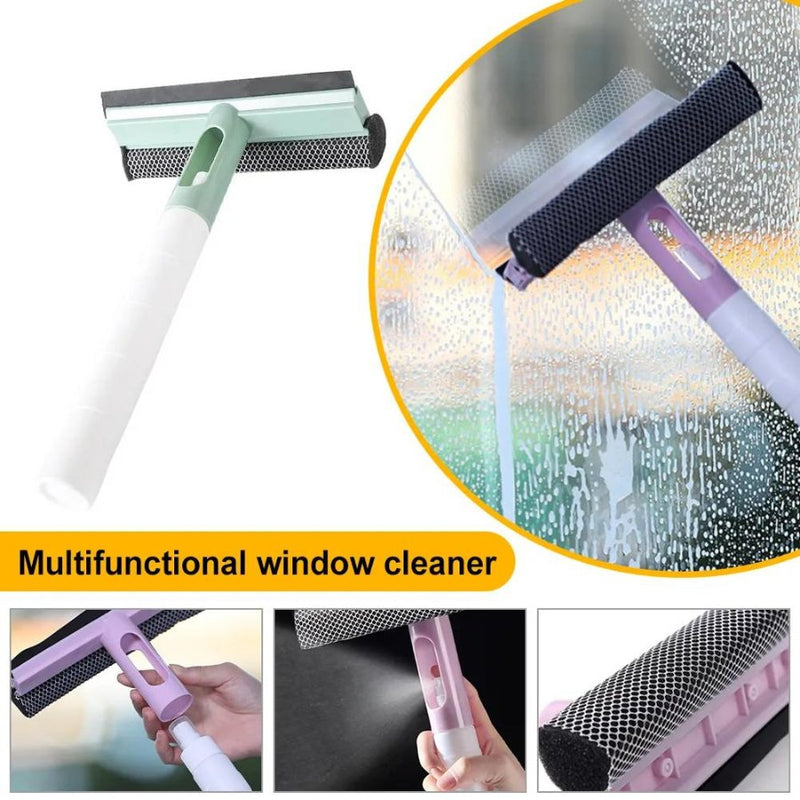 Glass Cleaning Tool With Spray Double-sided Window Glass Wiper - Cupindy