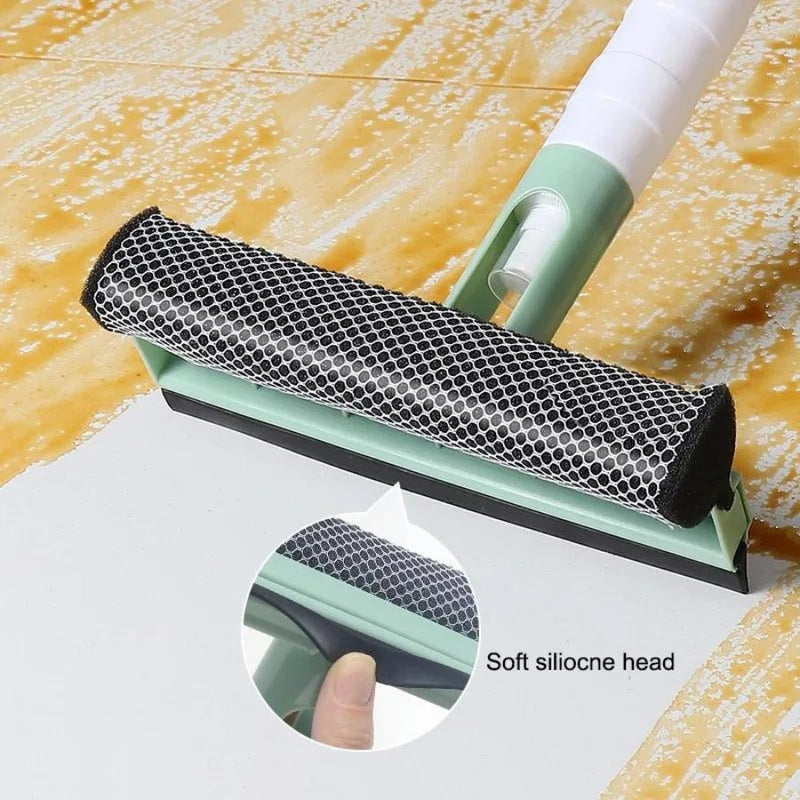 Glass Cleaning Tool With Spray Double-sided Window Glass Wiper - Cupindy