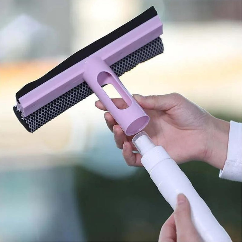 Glass Cleaning Tool With Spray Double-sided Window Glass Wiper - Cupindy